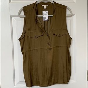 NWT H&M button tank